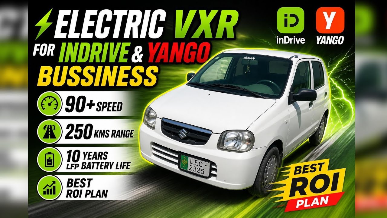 Alto Electric Car 1st real test drive on ring road lahore | specially made for IN DRIVE  bussiness