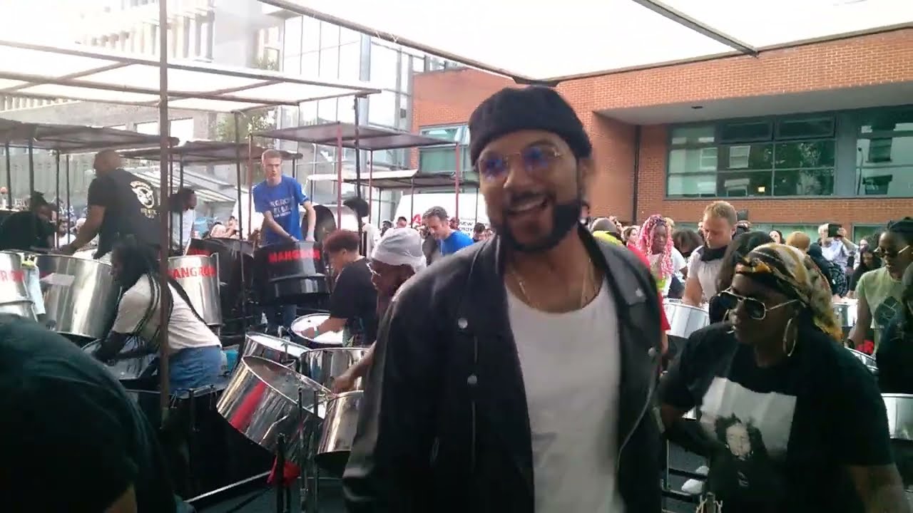 NOTTINGHILL CARNIVAL PANORAMA 2022 MANGROVE STEELBAND Andre White (NY USA)MASH UP BLAXX finals drag