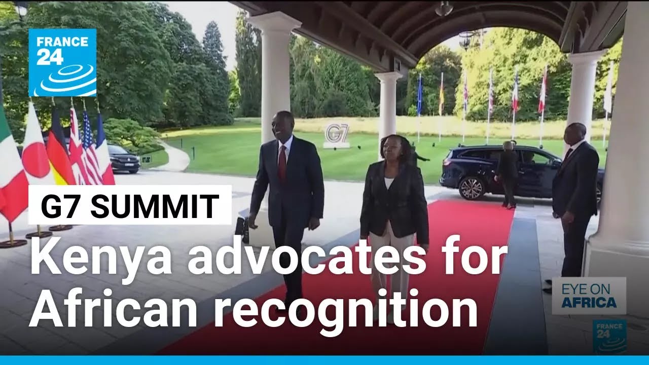 At G7 summit, Kenya calls for better recognition of Africa by international institutions
