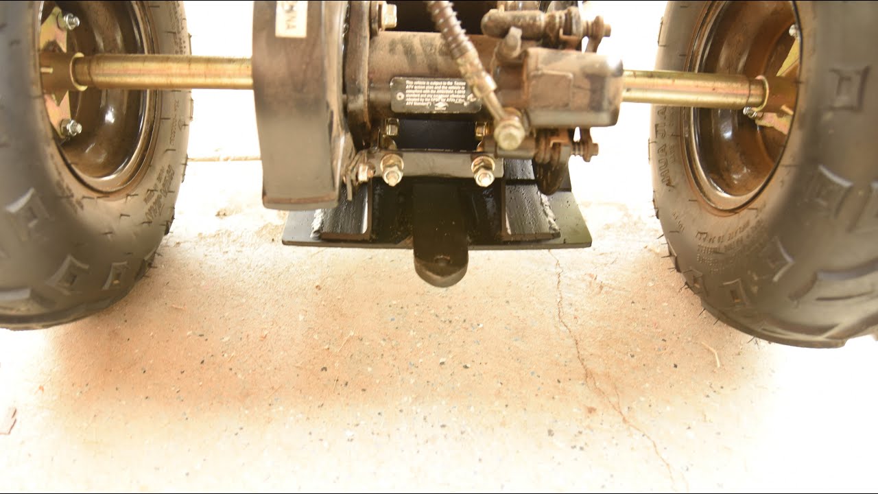 Youth ATV Skid Plate and Trailer Hitch