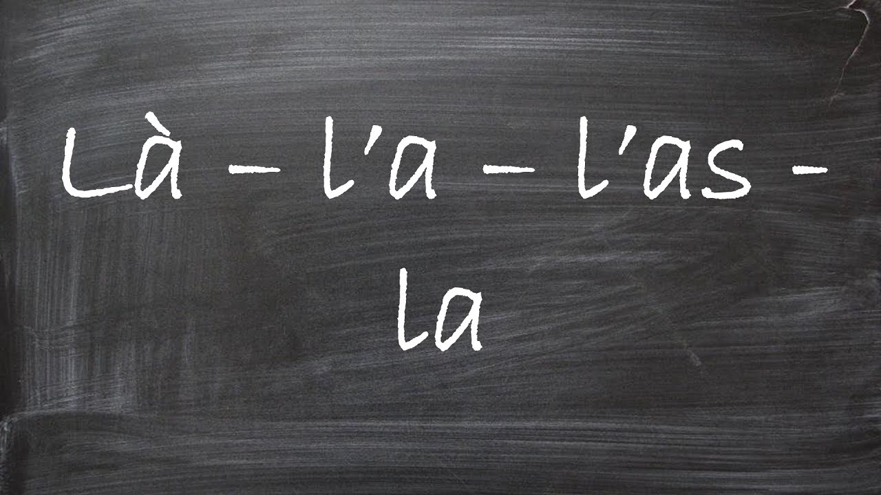 Fins accordeurs - Cours de français - Là/l'as/l'a/la