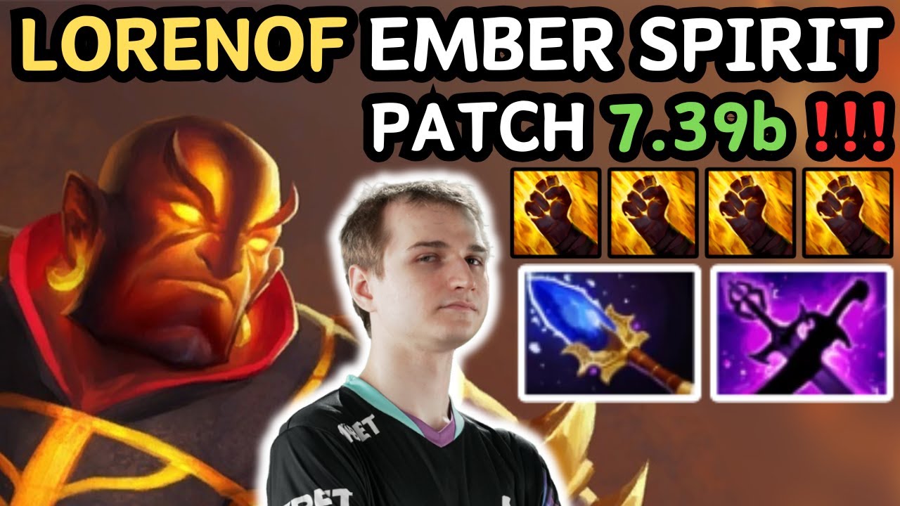 🔥 NEW PATCH 7.39b - Lorenof EMBER SPIRIT Midlane Gameplay Gameplay  🔥 - Dota 2 Pro