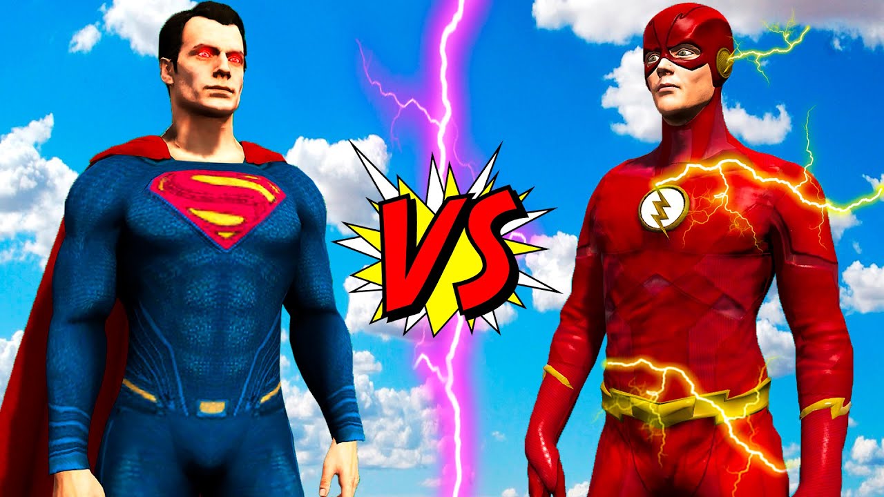 FLASH VS SUPERMAN - EPIC BATTLE DC