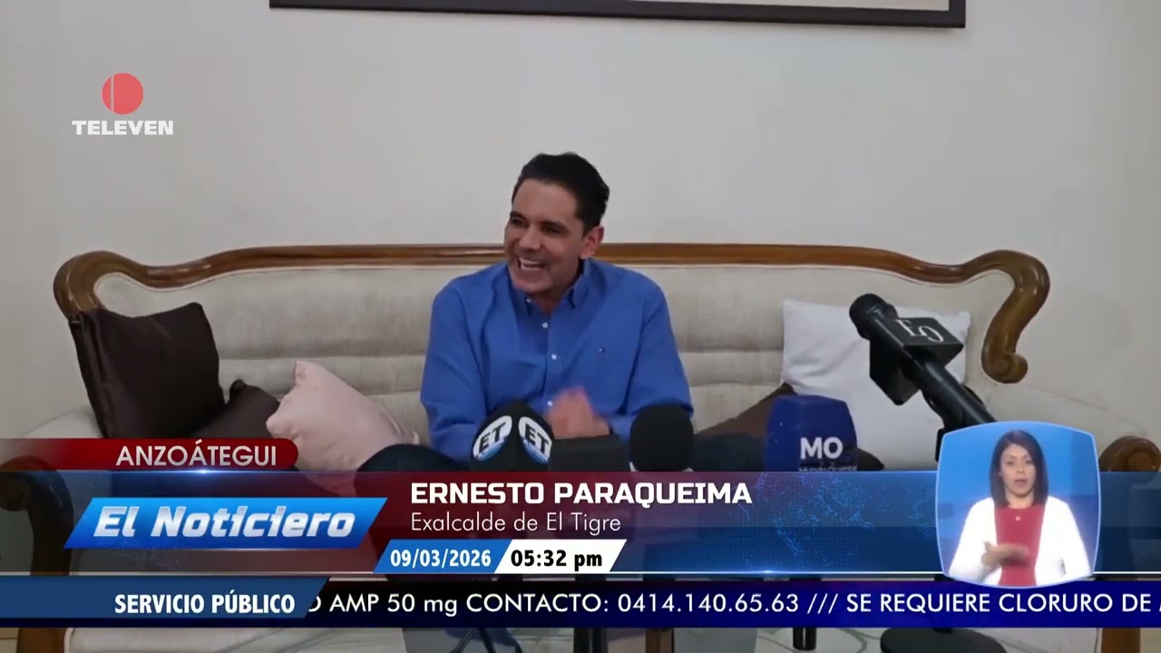 Ernesto Paraqueima pide garantizar derecho a la opinión - El Noticiero emisión meridiana 10/03/26