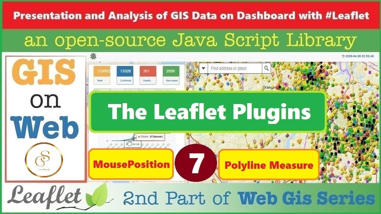 The Leaflet Plugins | MousePosition, PolylineMeasure |  GIS Data on Dashboard with Leaflet  | 7