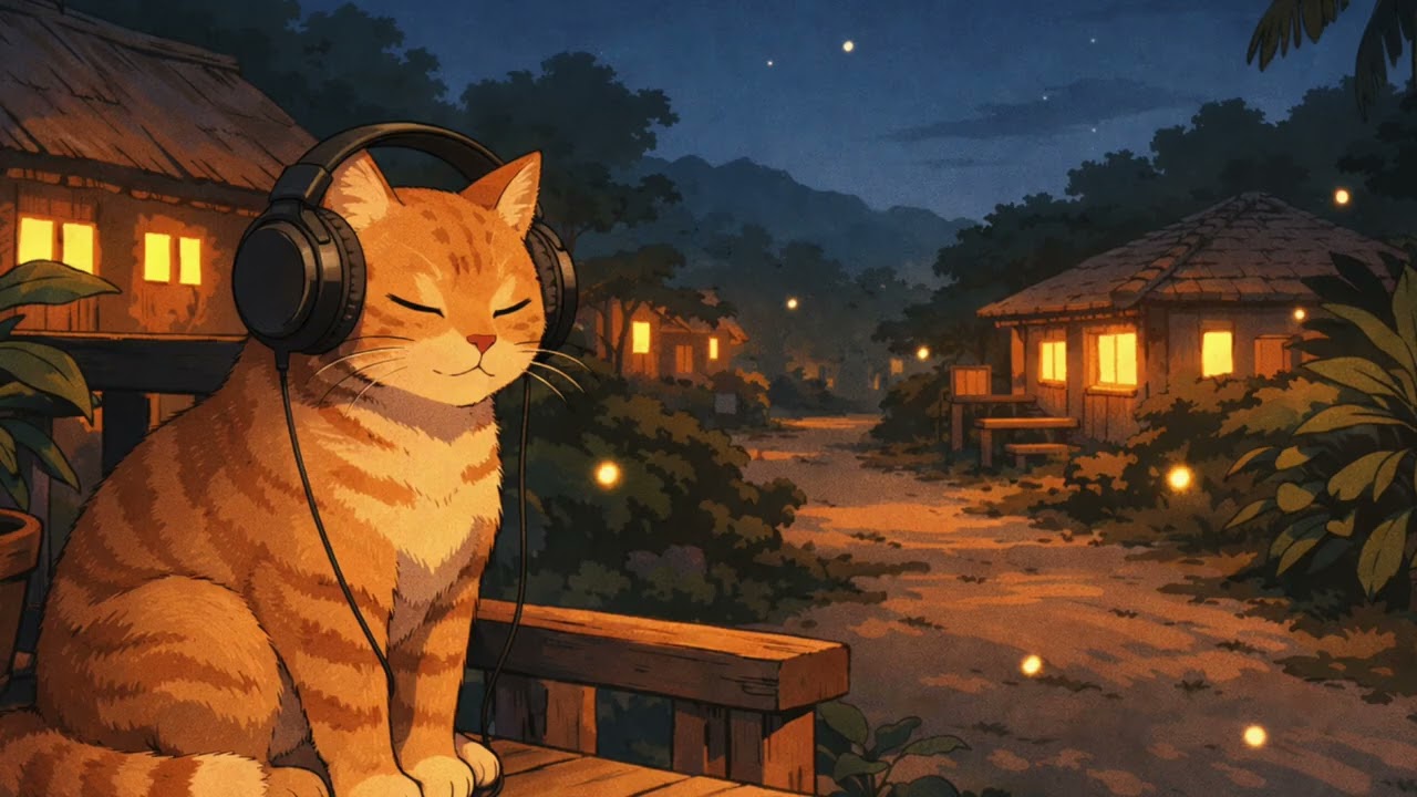 Dormiva Nusantara Nights 🌾 Suara Malam Desa | Calm Lofi for Relax, Study & Night Focus