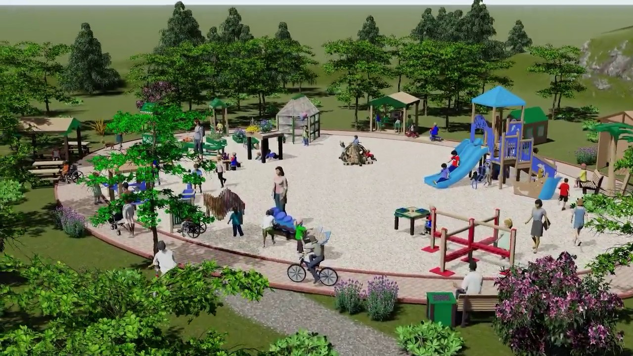 Nature of Early Play OUTDOOR LEARNING CLASSROOM. Recycled playground equipment for young children.