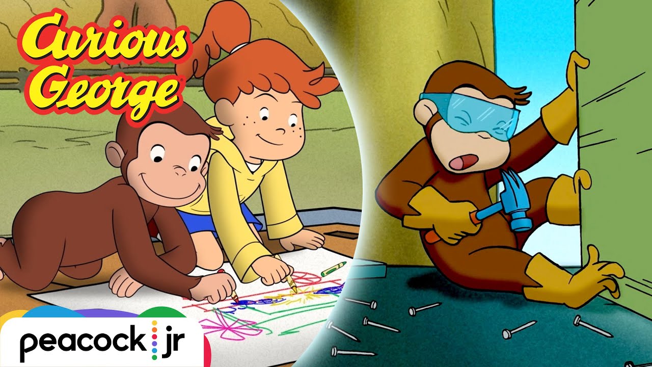 George Gets Crafty! All of George's Best Builds 🛠️👷 | CURIOUS GEORGE
