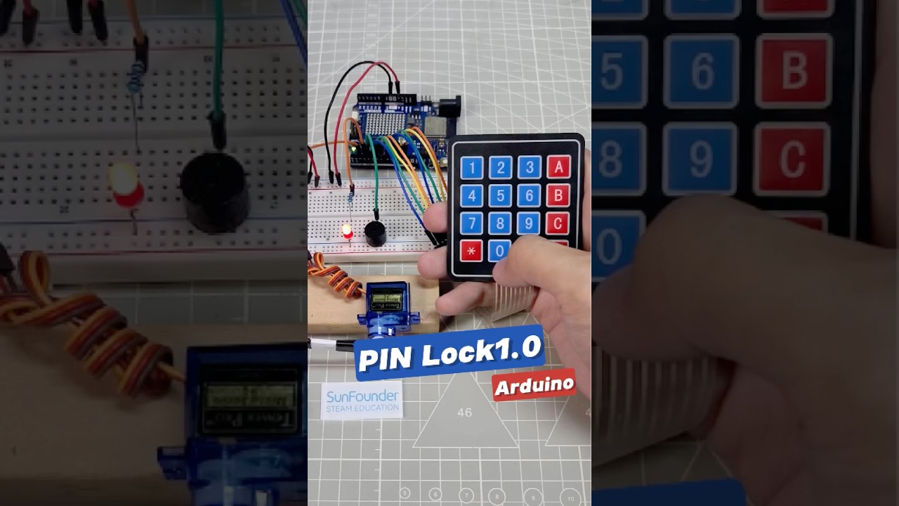 DIY Arduino Lock with Keypad + Servo! 🔐 #arduino #arduinoproject
