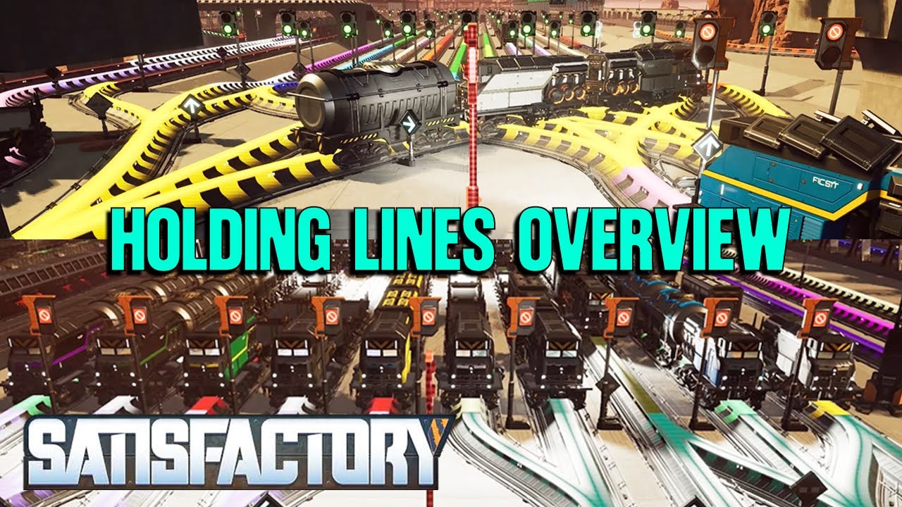 For Everyone Wondering How I Built These 10x10 Holding Lines | Satisfactory