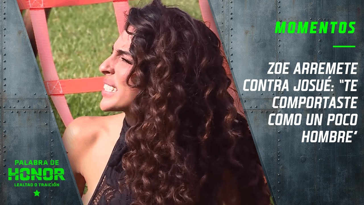 Zoe pelea fuertemente con Josué | Palabra de Honor | Canal 13