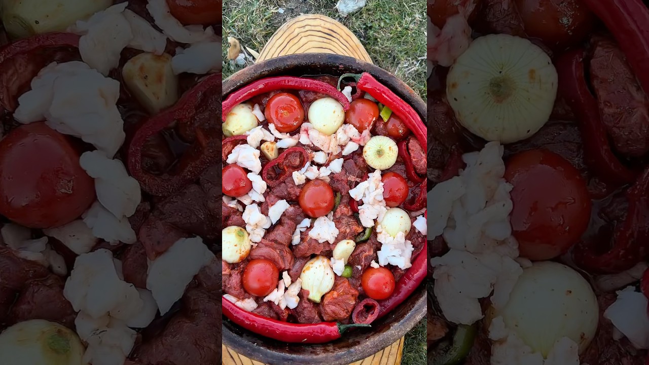 Belen Tava 🥩👌 (Belen pan) #easy #cooking #food #survival #camp #nature #recipe #camping #fishing