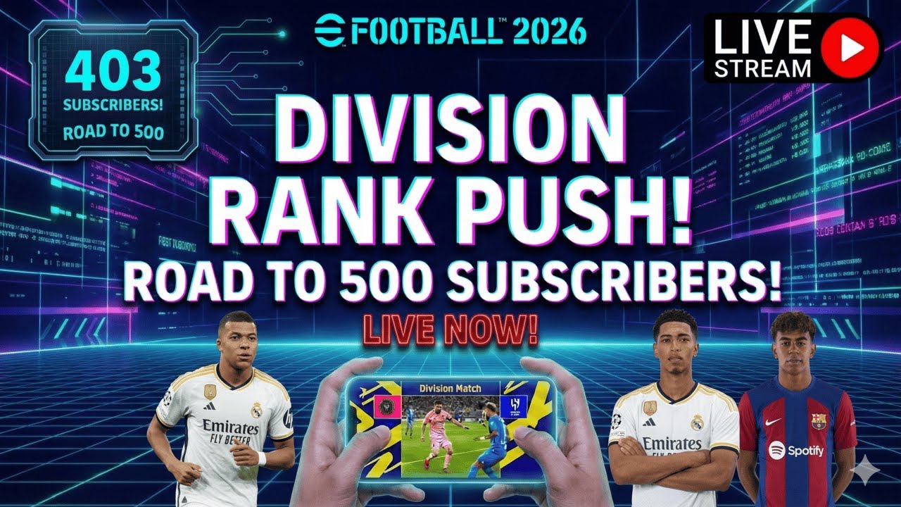 eFootball 2026 Live: Division Push & Gameplay 🔥| Id Review! 🤗