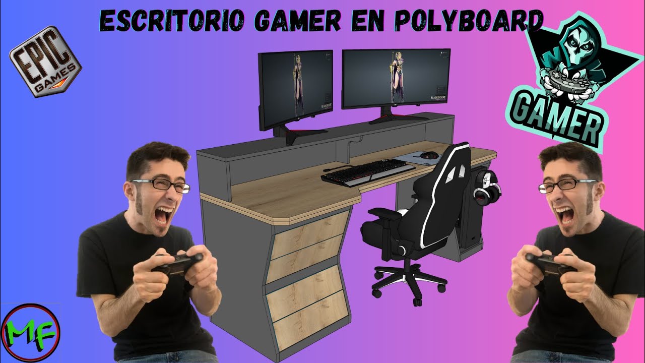 Aprende Polyboard , Diseño de escritorio Gamer