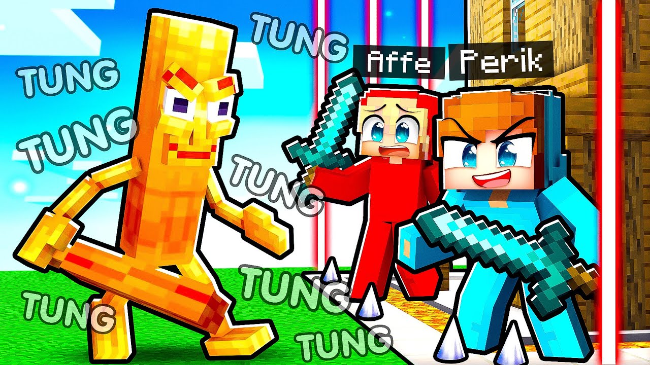 TUNG TUNG TUNG vs SÄKERHETS BAS i Minecraft!