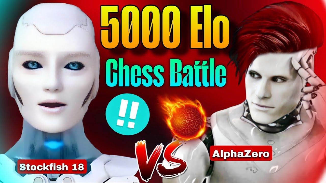Stockfish 18 недавно сыграл партию в шахматы с рейтингом 5000 Эло с AlphaZero | Stockfish против ...