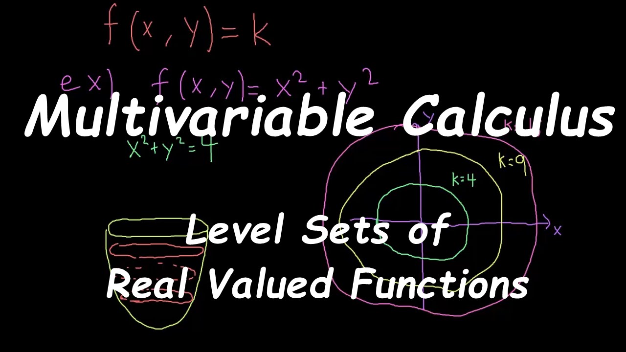 [Multivariable Calculus] Level Sets of Real Valued Functions