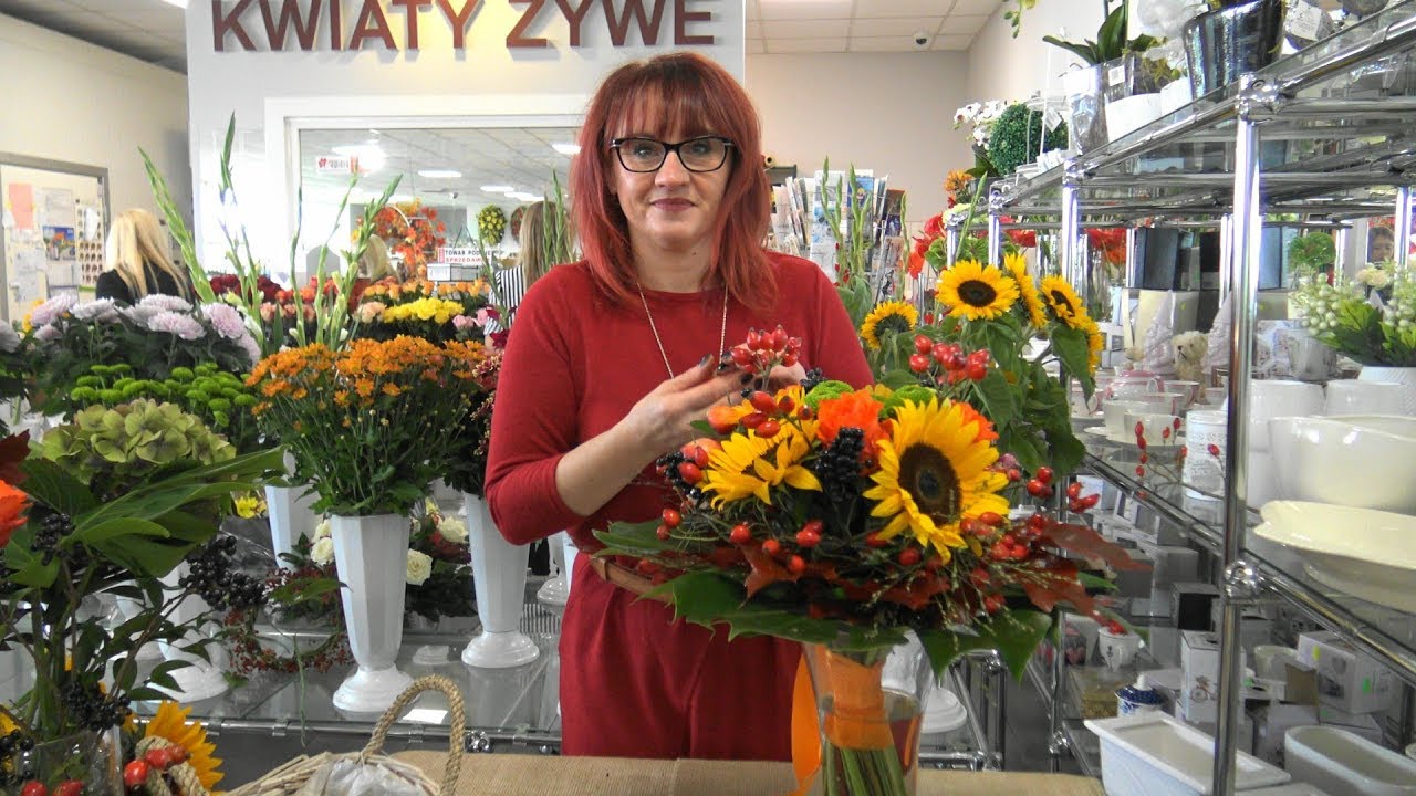 Jak zrobić bukiet jesienny w kryzie. Kwiaciarnia Centrum Koszalin.