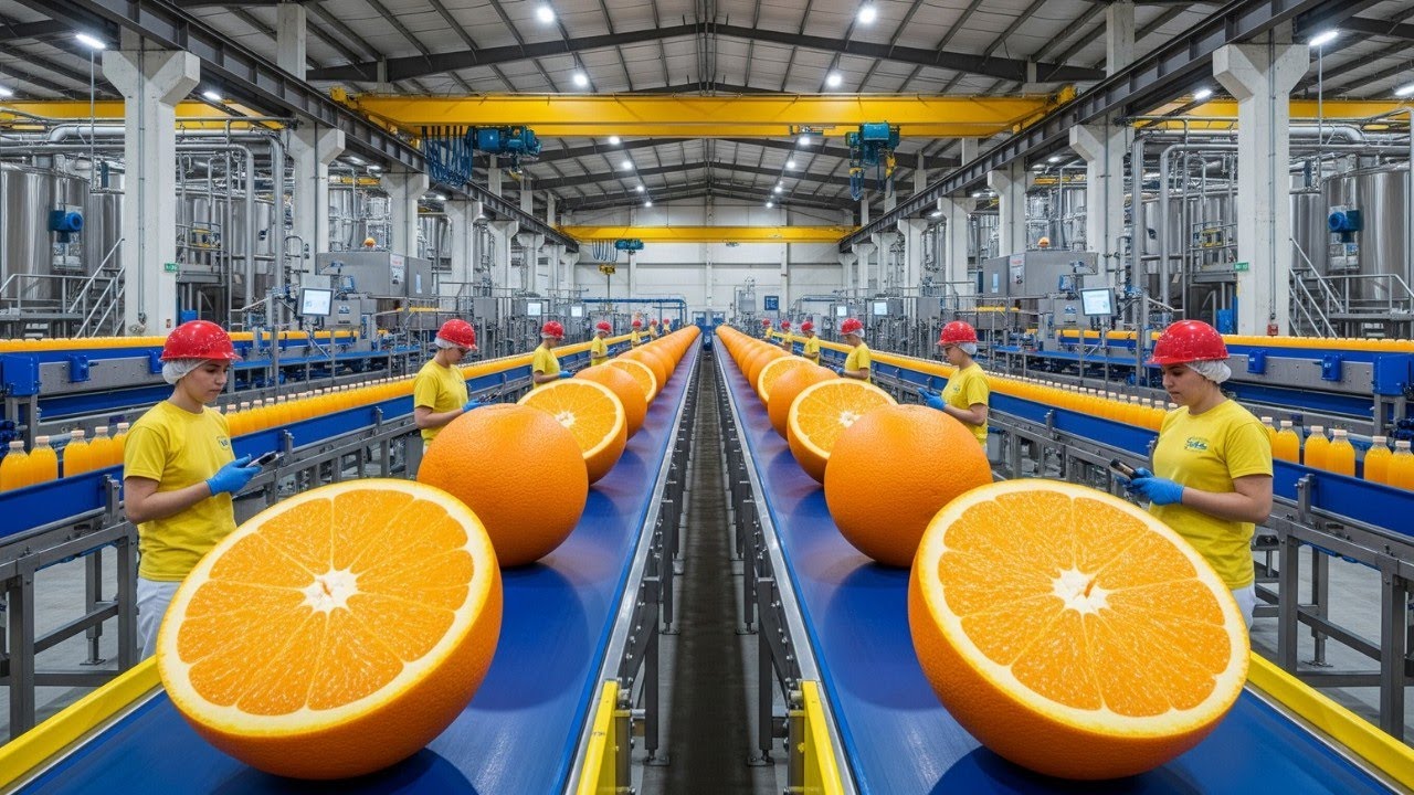 How Orange Juice Is Made: Inside the Factory