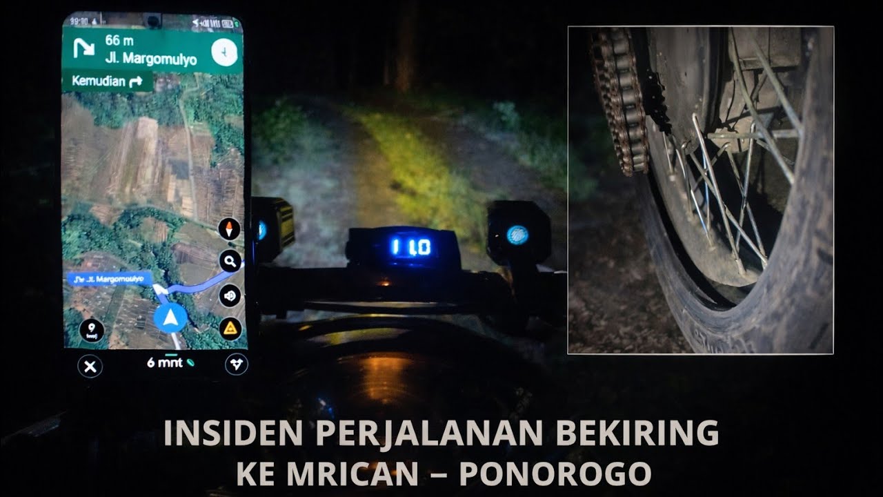 GULUNG GEMAK DI JALAN.MOTOR DINAIKIN KUNTI BERDASTER