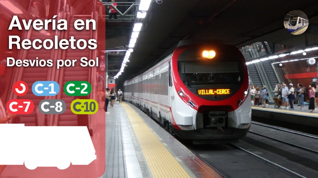 Incendio en la estación de Recoletos y desvíos por Sol | Cercanías Madrid