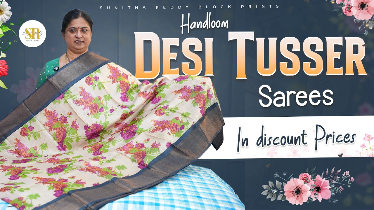 Pure Handloom Desi Tussar Sarees Sale | Best Price Collection | Jejis Vlogs