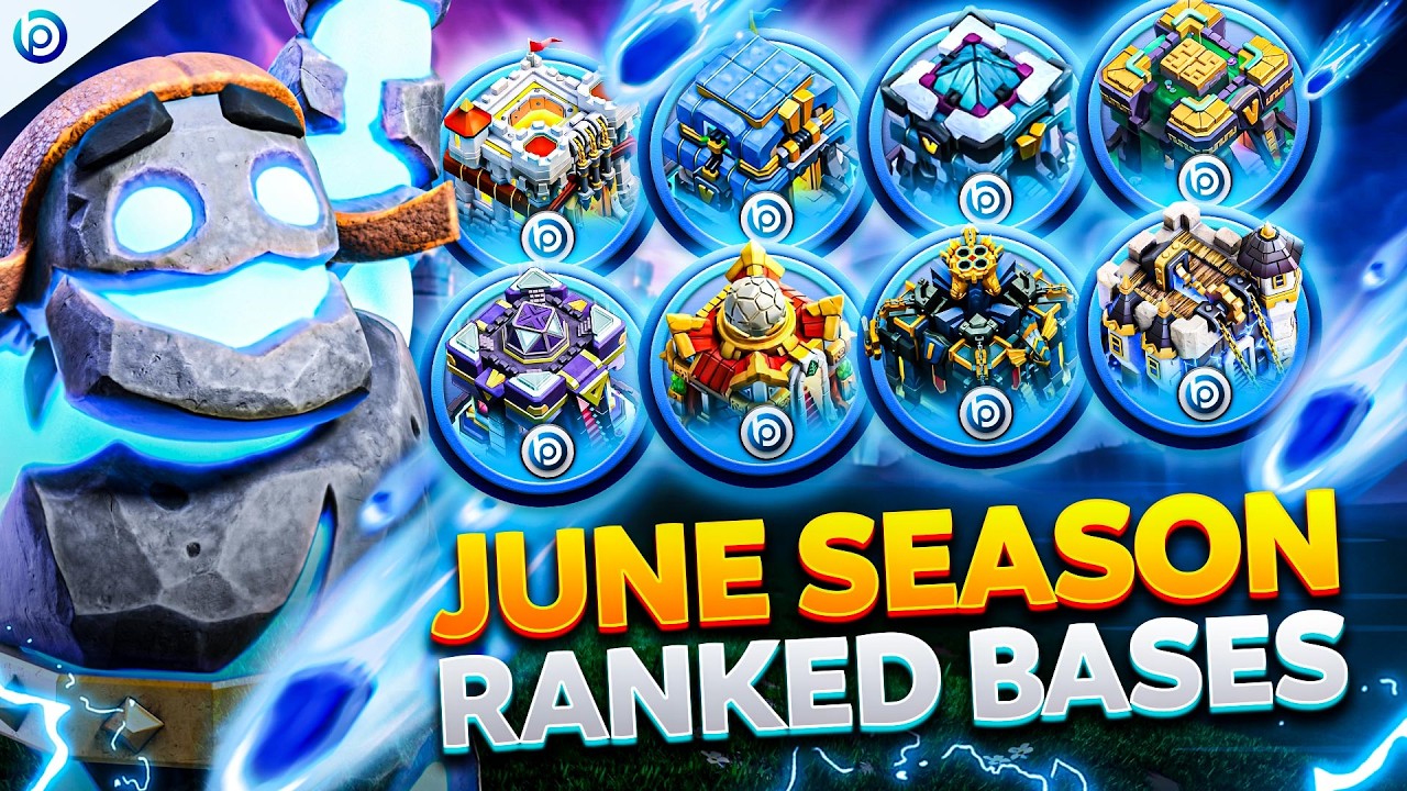 BEST Ranked Mode BASES for JUNE | TH11&ndash;TH18 Trophy Pushing Bases