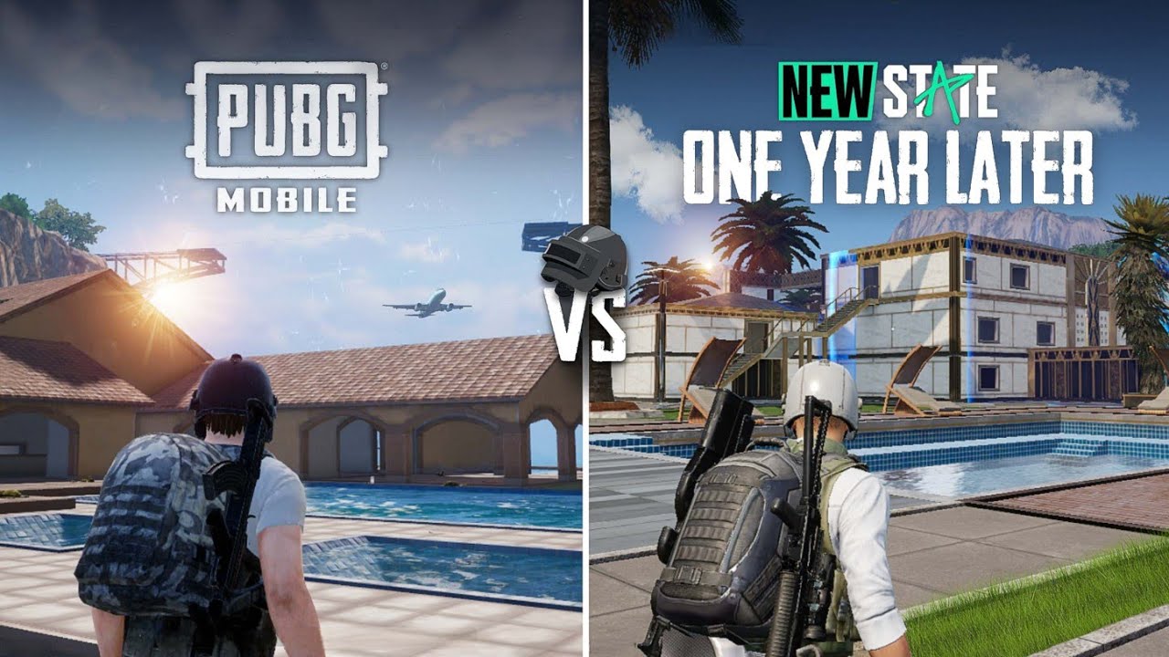 New State Mobile One Year Later VS PUBG Mobile | Comparison of Graphics, Physics and Weapons