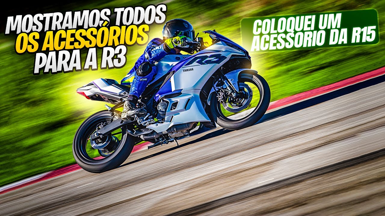 MOSTRAMOS TODOS OS ACESS&Oacute;RIOS PARA NOSSA YAMAHA R3 CONNECTED 2025 - MECANICANDO