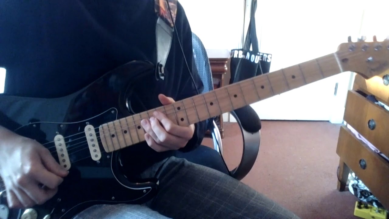 Men I trust - Seven - Guitar solo cover (with backing track available for download)