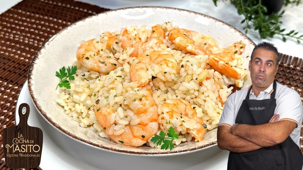 👉🏻 Este ARROZ lo vas a preparar muchos domingos ❗ARROZ CON GAMBAS AL AJILLO🦐