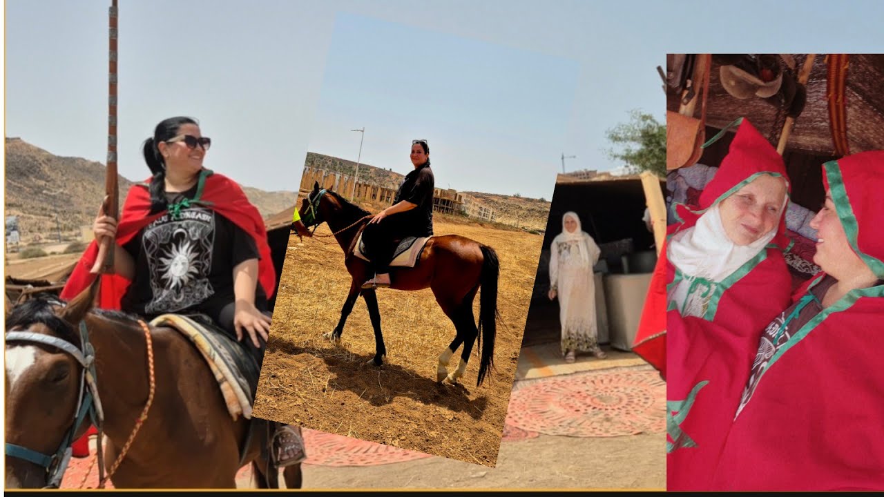  ركوب الخيل في مدينة السعيدية /وجدت ليهم كسكس يا سلام☺️👍 #morocco 