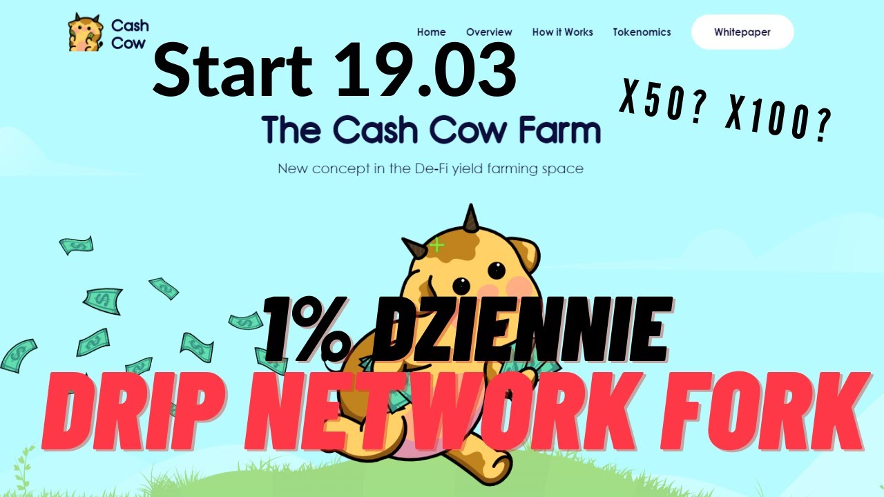 THE CASH COW  START 19.03! - NASTEPNY DAPP 50X ?- SPLASSIVE ORAZ DRIP NETWORK CLONE. 1% DZIENNIE
