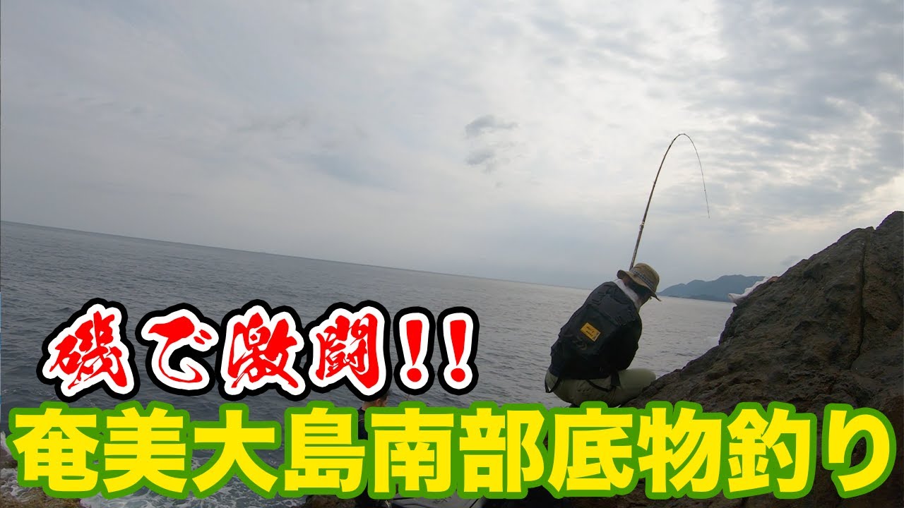 奄美大島の南部で底物釣り
