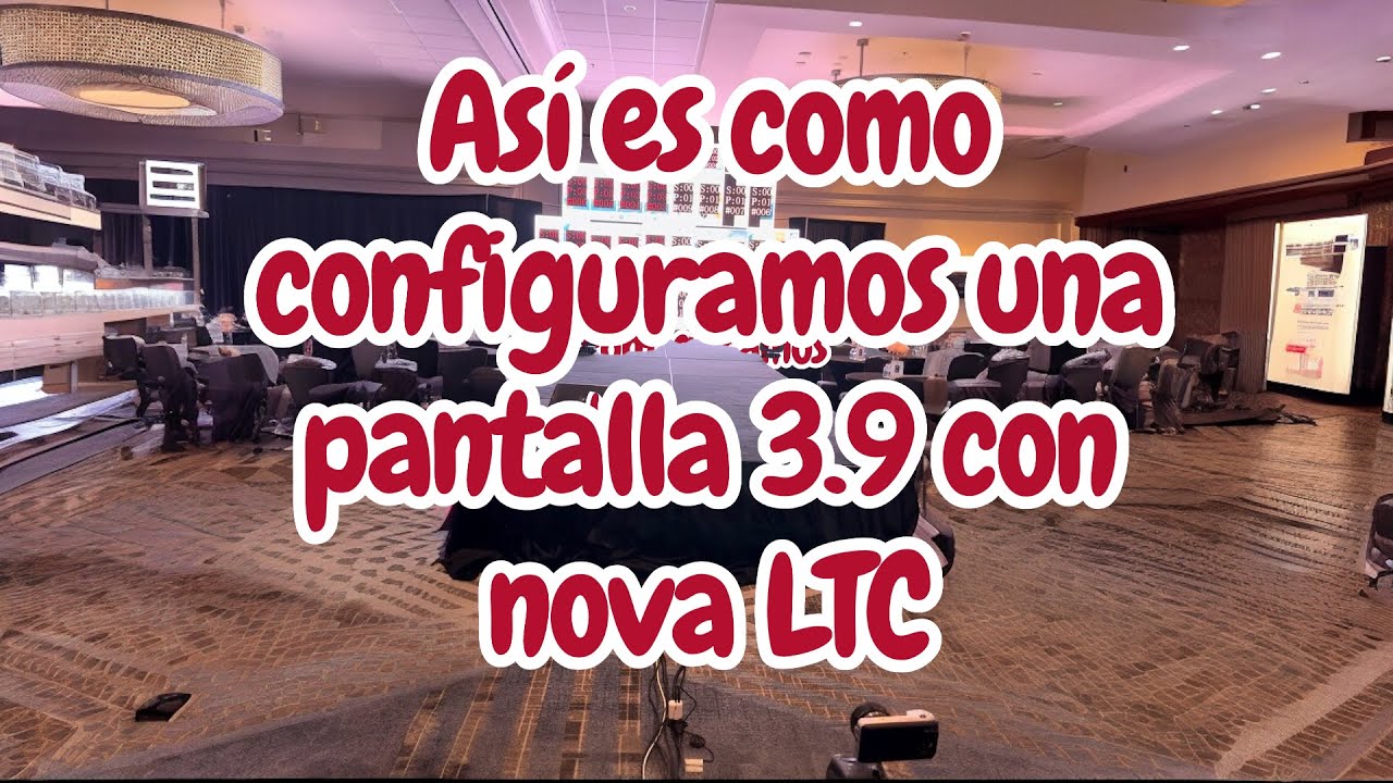 Configuración pantalla 3.91 con el programa nova ltc