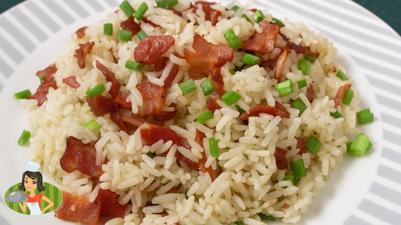 Arroz con Puerro y Tocino - Cocinar Fácil
