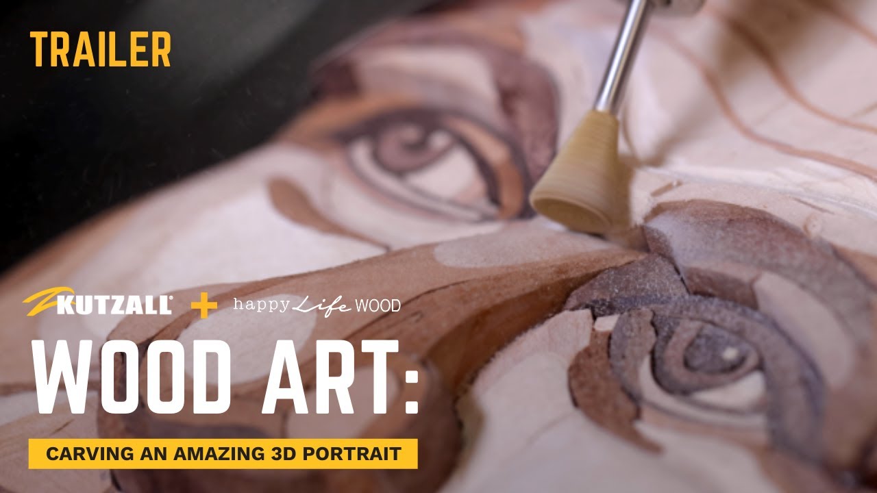 Wood Art: Amazing 3D Wood Carving Portrait – Emotional Reveal (Trailer)