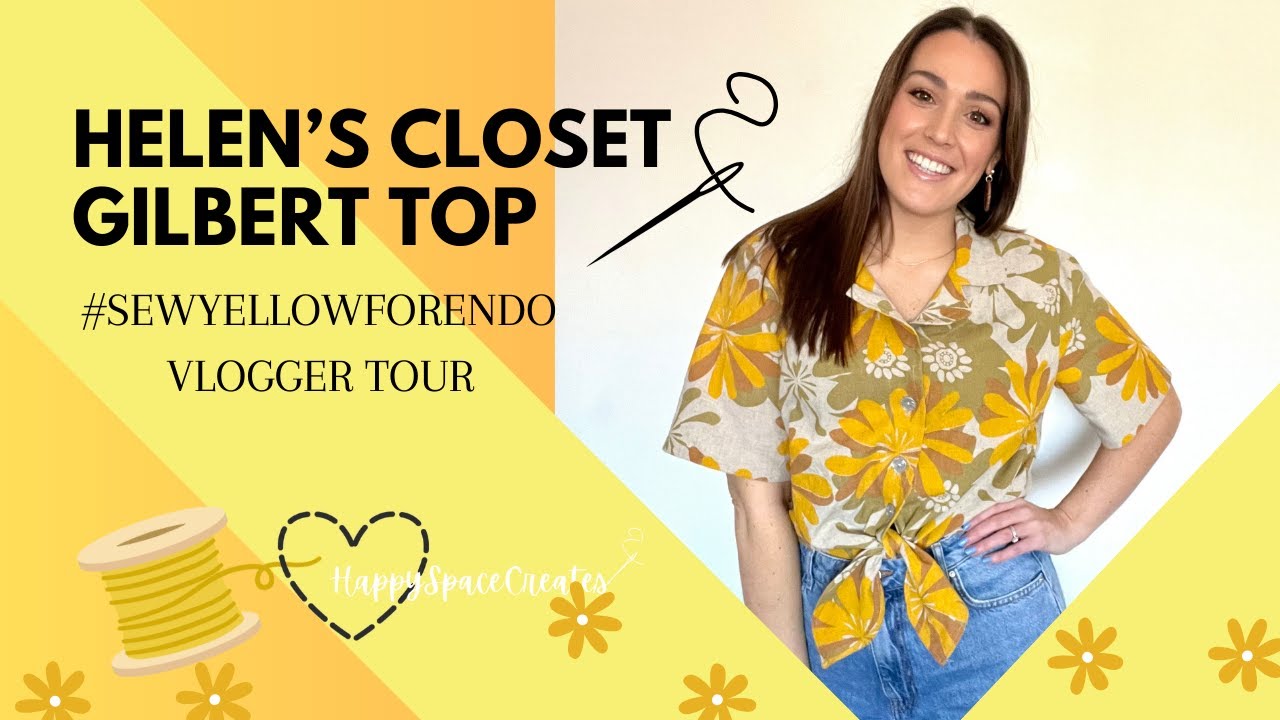 Helen's Closet Gilbert Top | My #sewyellowforendo24 project |  Spring sewing patterns | Sewing Retro