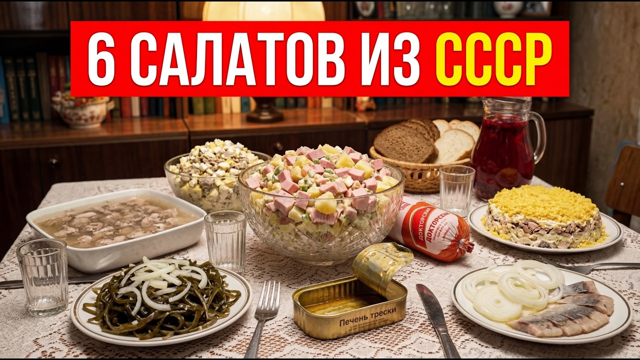 6 уникальных салатов СССР, которые мы едим до сих пор.
