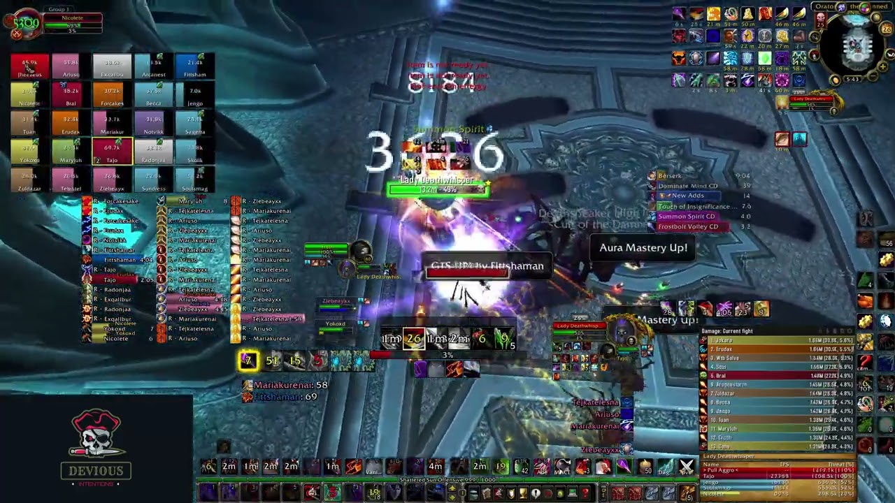 Lady Deathwhisper 25HC R1 Rogue 26k Warmane