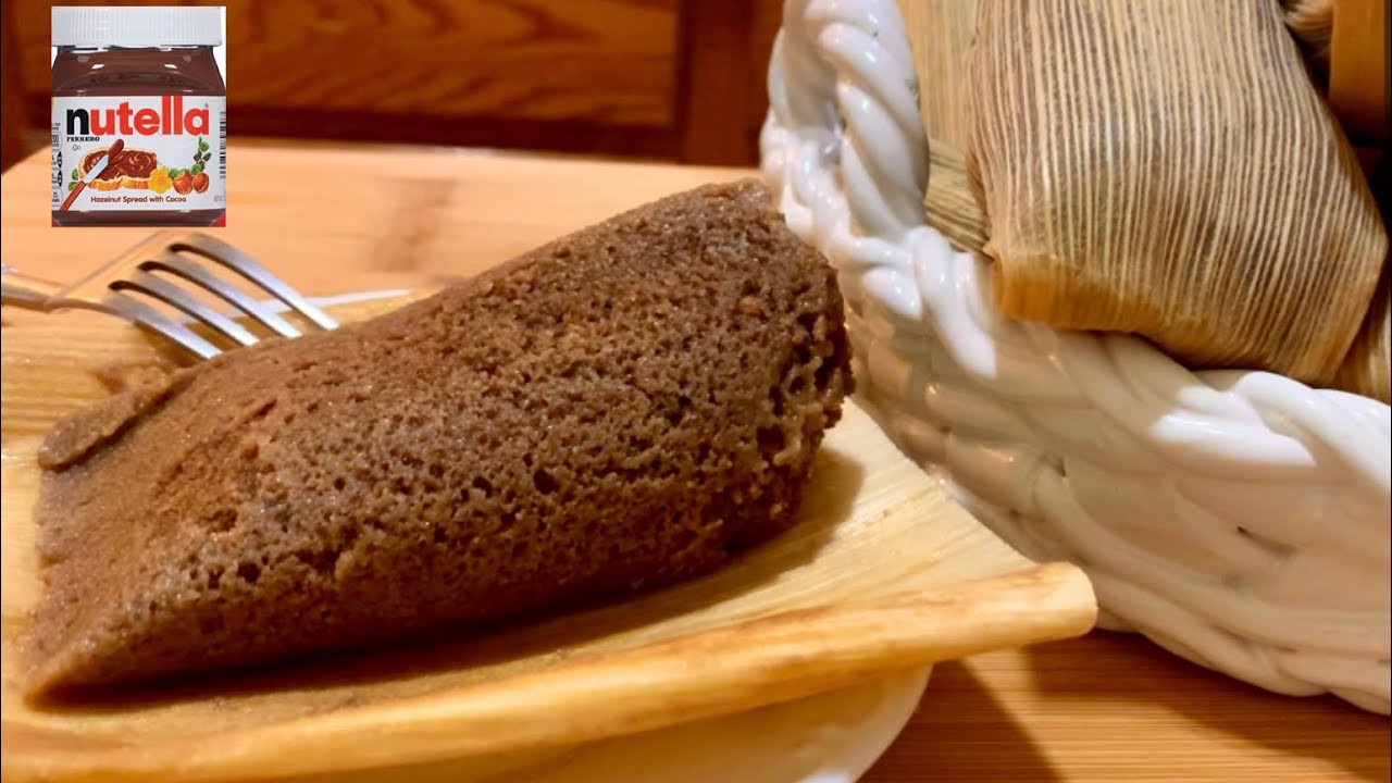 TAMALES DE CHOCOLATE RELLENOS DE NUTEllA.( gourmet)