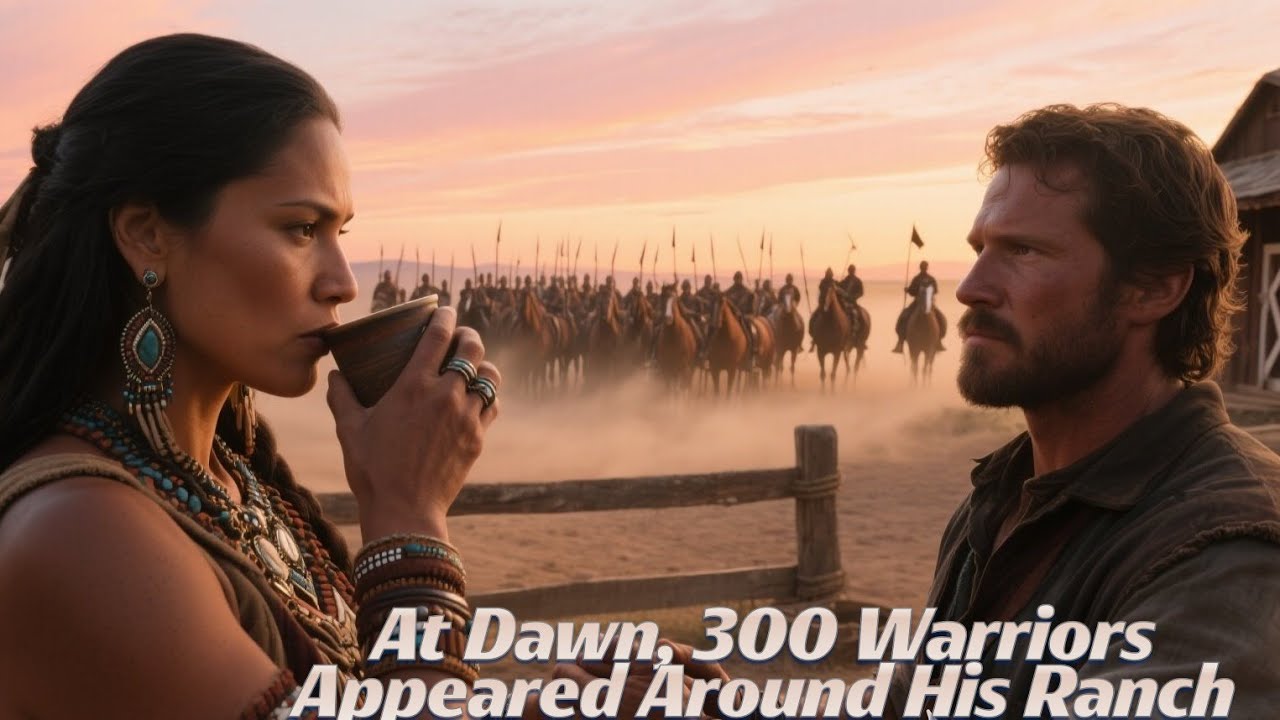 He Gave a Drink to a Giant Apache Woman — At Dawn, 300 Warriors Appeared Around His Ranch