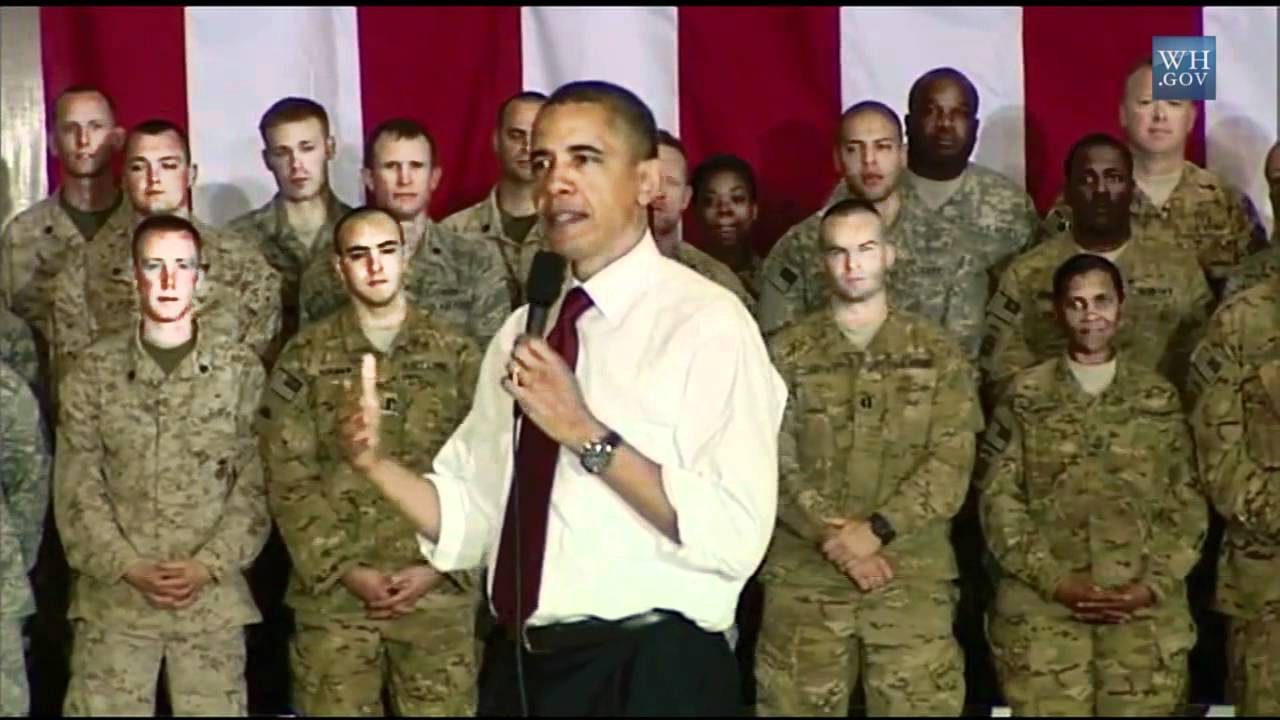 President Obama Speaks to Troops at Bagram Air Base