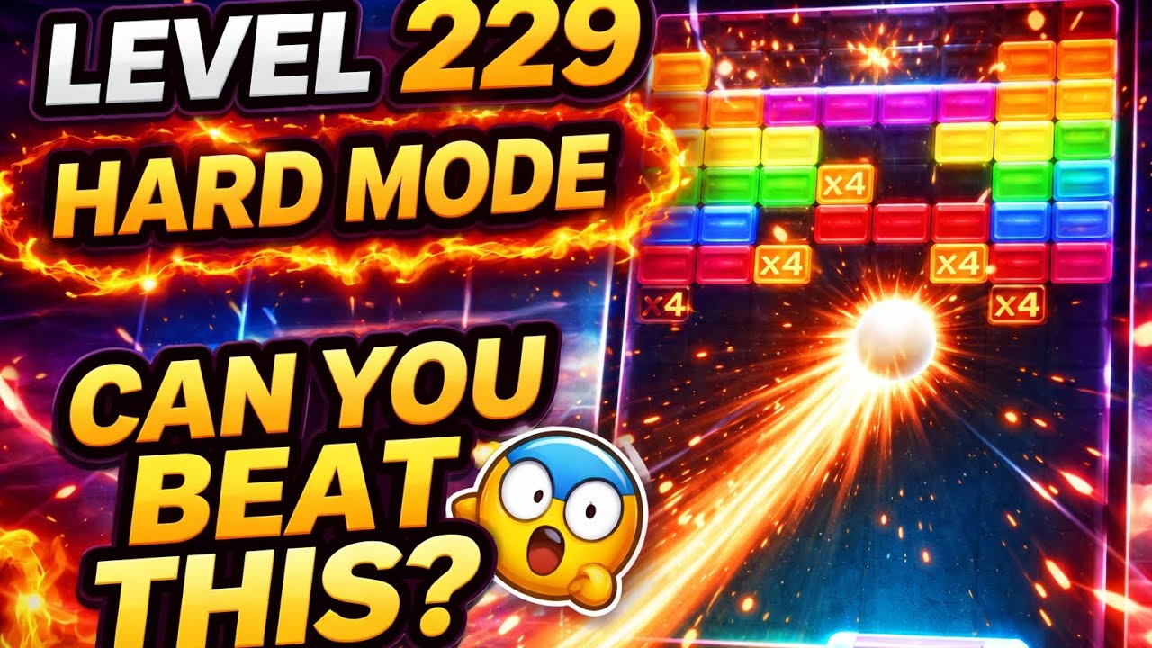 Beating Level 229 in One Go! 🔥 Brick Breaker Game