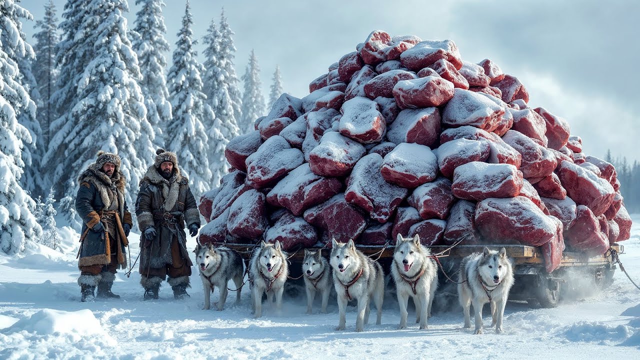 Yakut Hunters Survive -71&deg;C in a Brutal Double Moose Hunt | 5000KG Winter Meat for the Tribe
