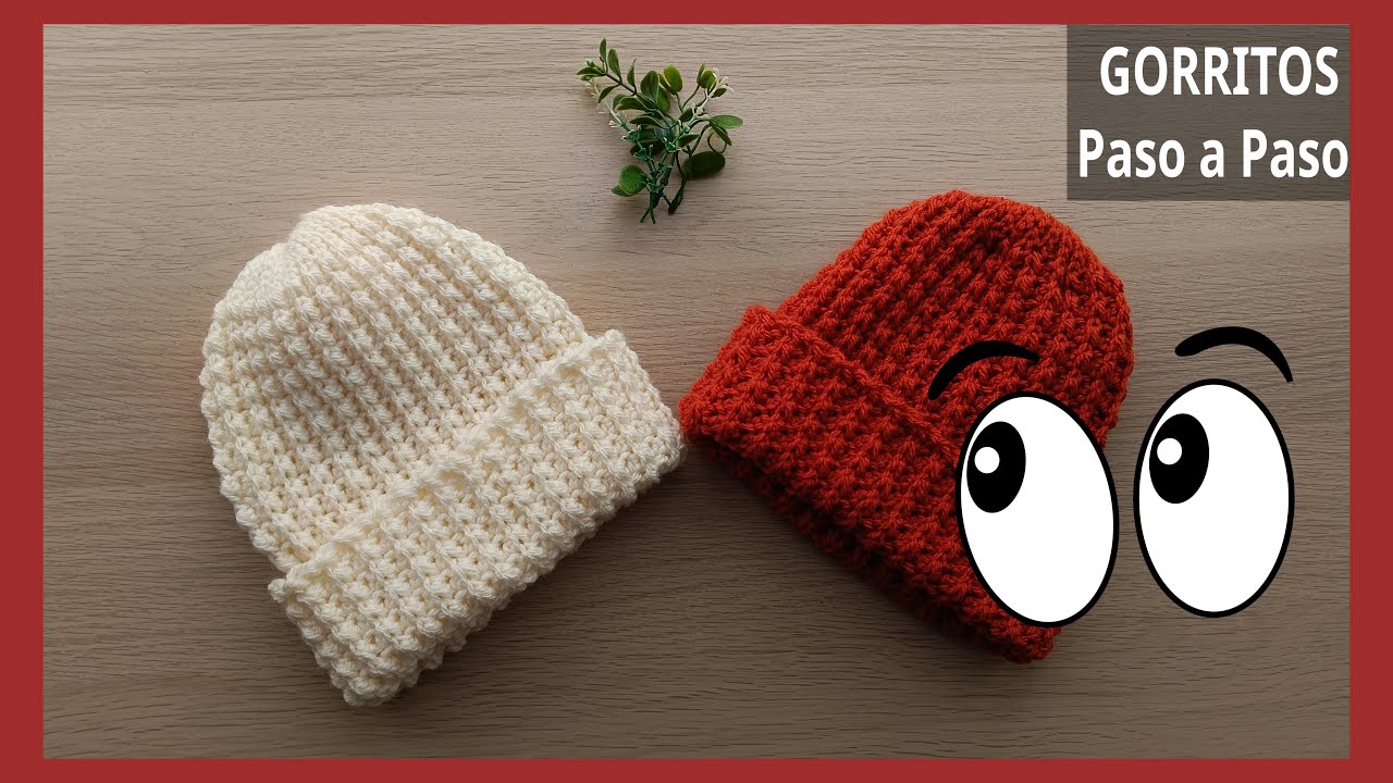Crochet Unisex: Gorros que combinan con todo