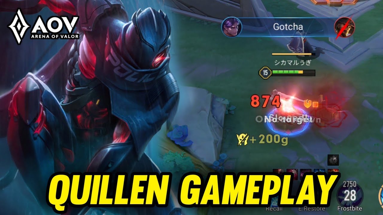QUILLEN GAMEPLAY | IN JUNGLE - ARENA OF VALOR LIENQUANMOBILE ROV
