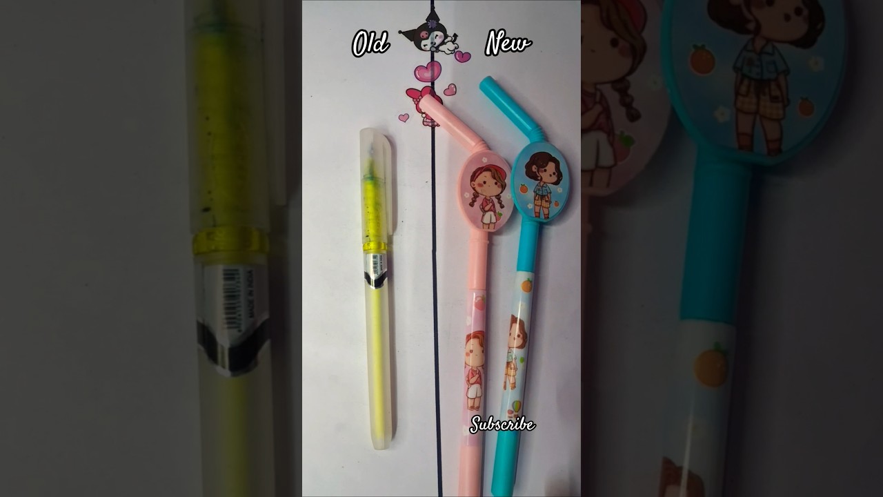 Old vs new stationery 