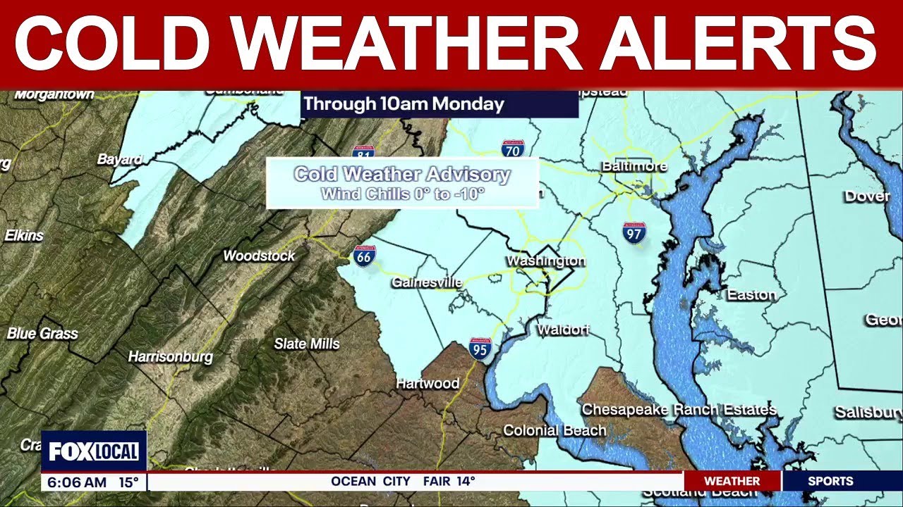 Cold Weather Advisory for portions of DMV | FOX 5 AT 6AM