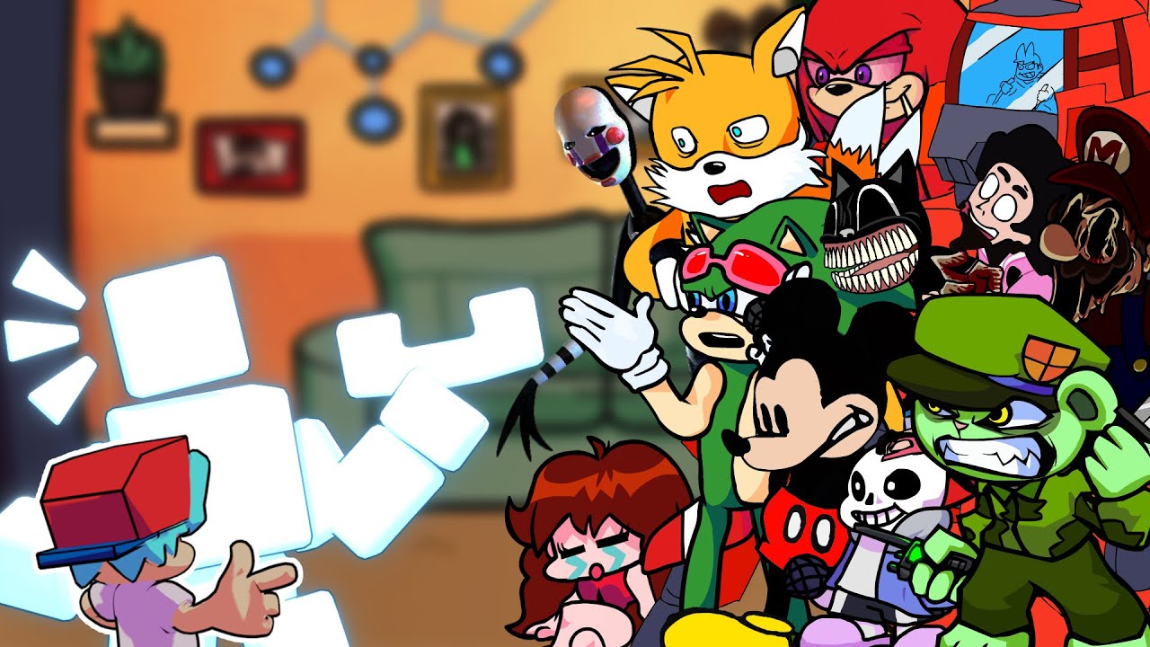 FNF Fourth Wall(Vs Scott Cawthon) But Different Characters Sing It🎵 Everyone(New Character)